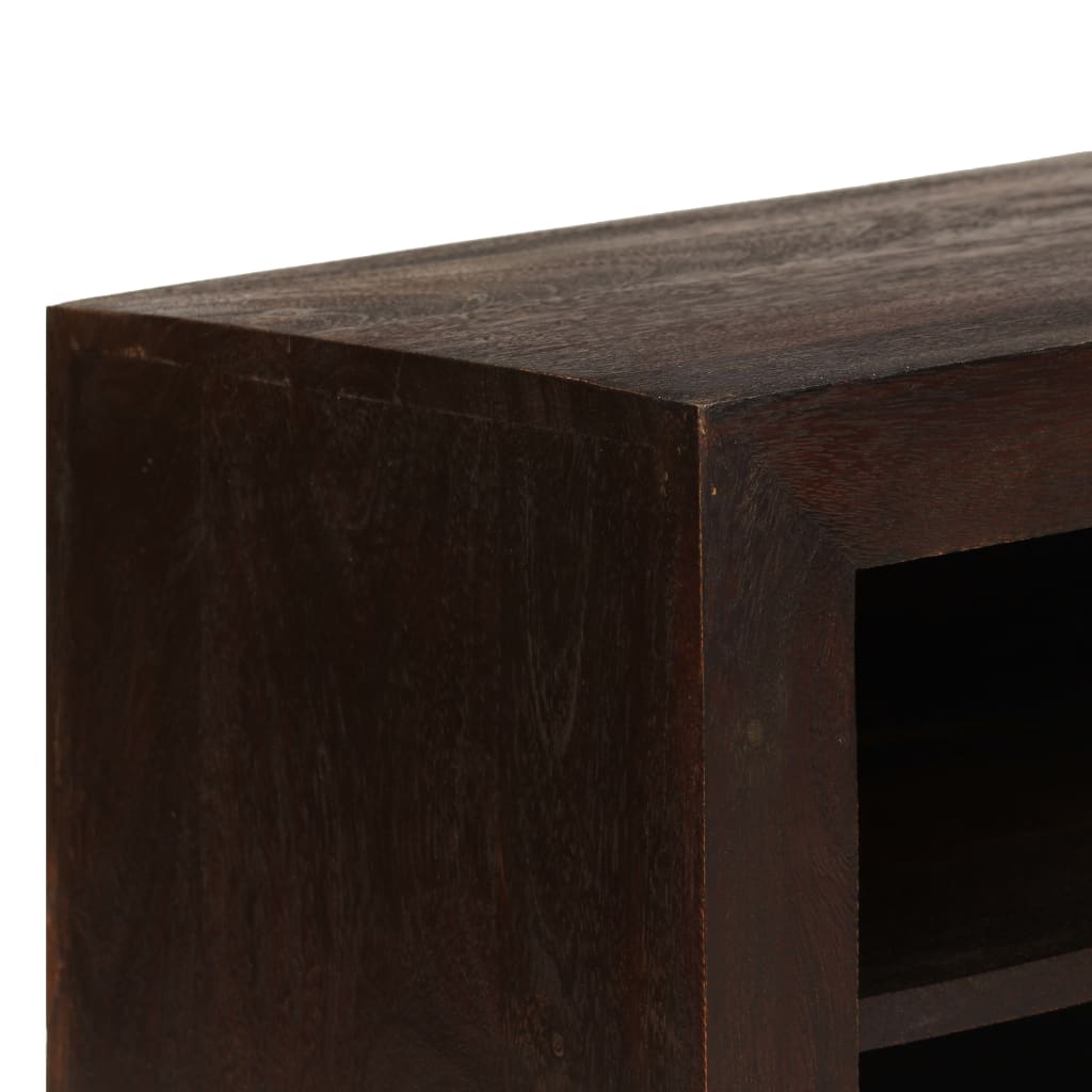 TV Cabinet Solid Acacia Wood 120x30x40 cm Dark Brown