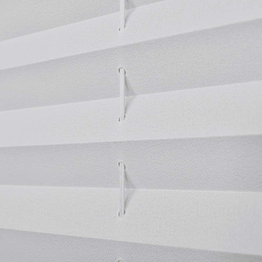 Plisse Blind 80x200cm White Pleated Blind