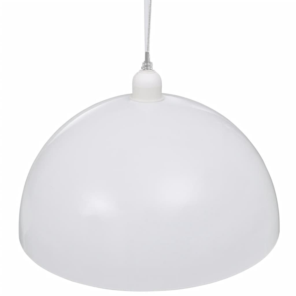 Ceiling Lamp 2 pcs Height-adjustable Semi-spherical White