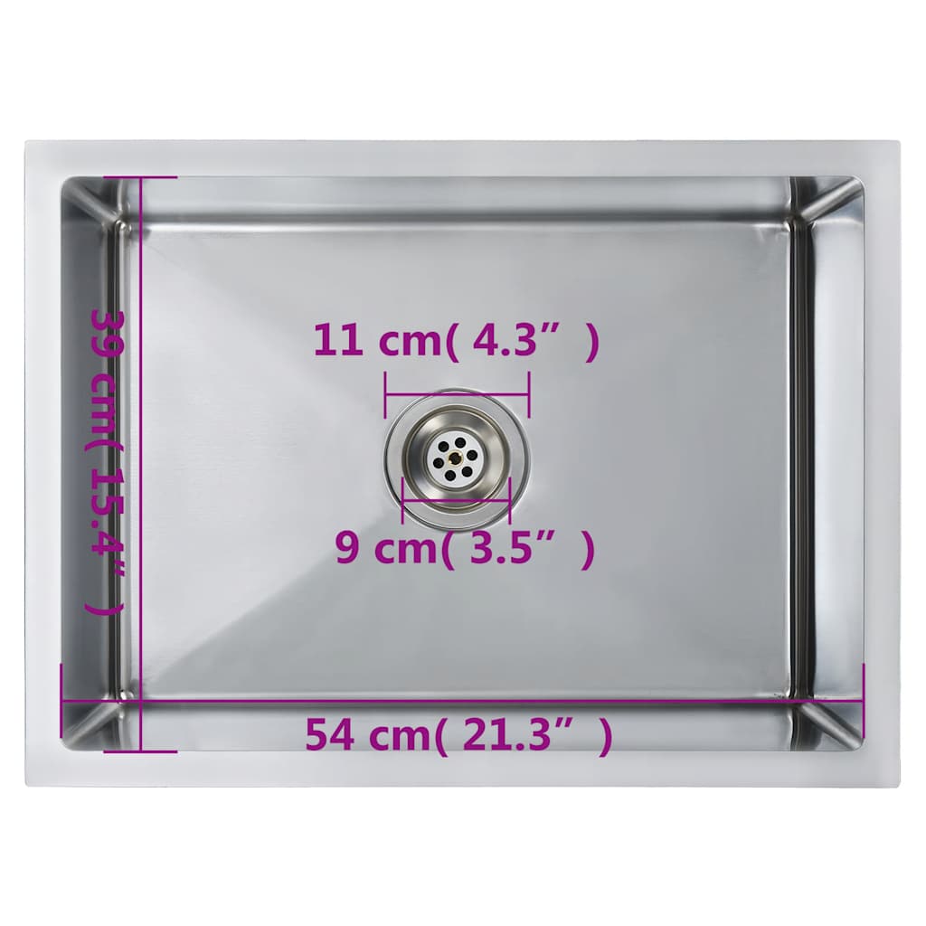 Handmade Kitchen Sink Stainless Steel
