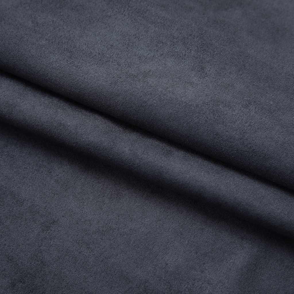 Blackout Curtains with Hooks 2 pcs Anthracite 140x175 cm
