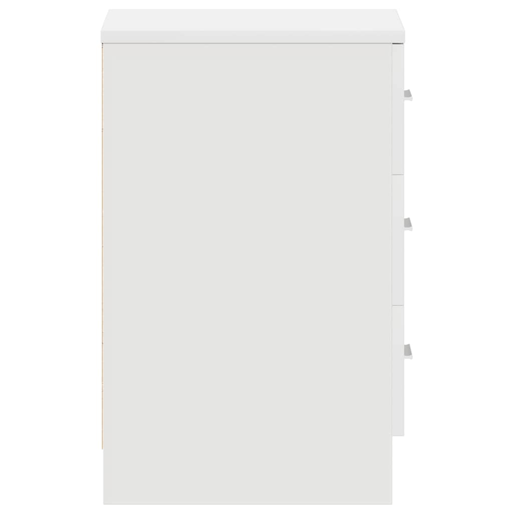 Bedside Cabinets 2 pcs White 38x35x56 cm Engineered Wood