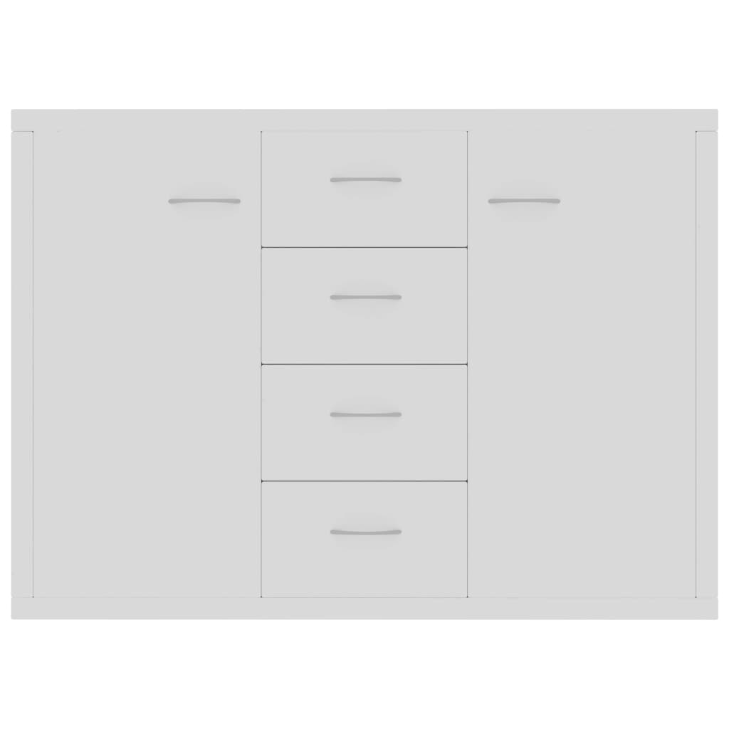 Sideboard White 88x30x65 cm Engineered Wood