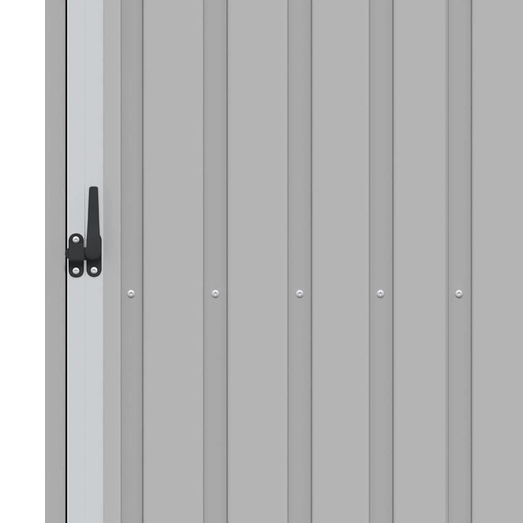 Garden Firewood Shed Grey 245x98x159 cm Galvanised Steel