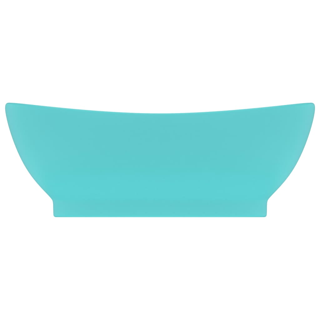 Luxury Basin Overflow Oval Matt Light Green 58.5x39 cm Ceramic