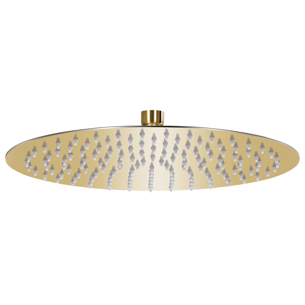 Rain Shower Head Stainless Steel 30 cm Round Gold