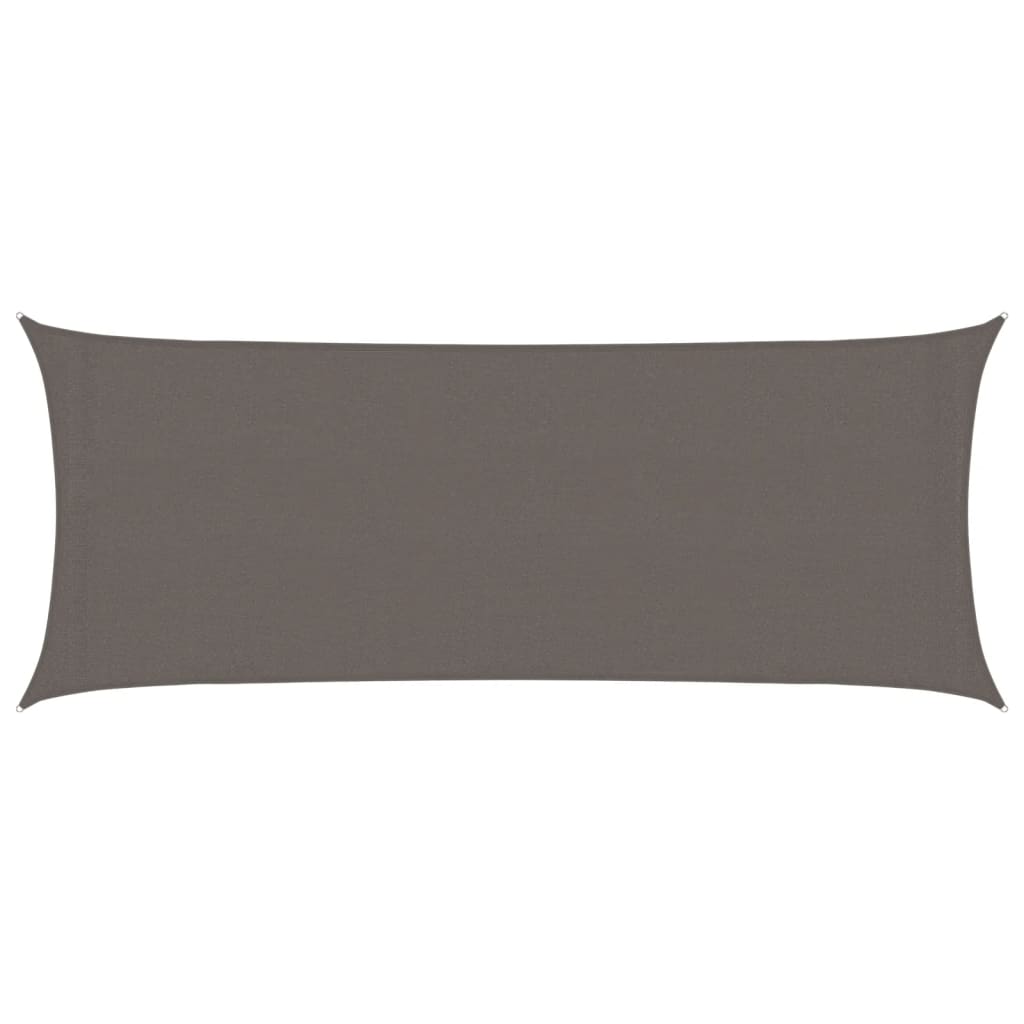 Sunshade Sail 160 g/m² Anthracite 2x4.5 m HDPE