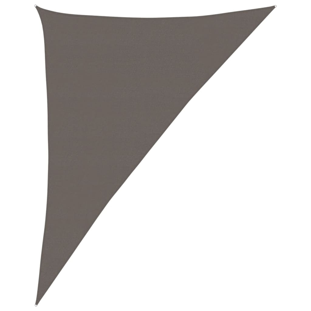 Sunshade Sail 160 g/m² Anthracite 4x5x6.8 m HDPE