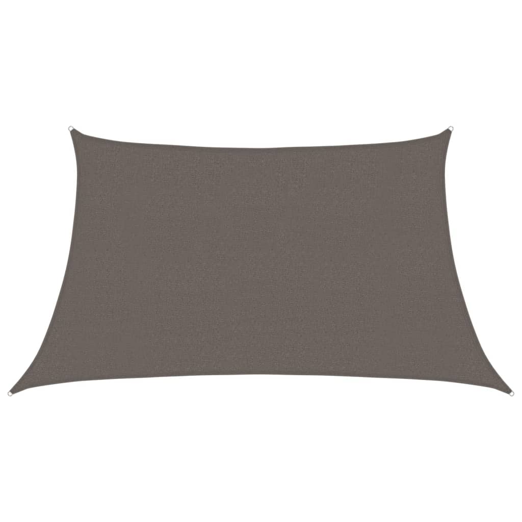 Sunshade Sail 160 g/m² Anthracite 3/4x2 m HDPE