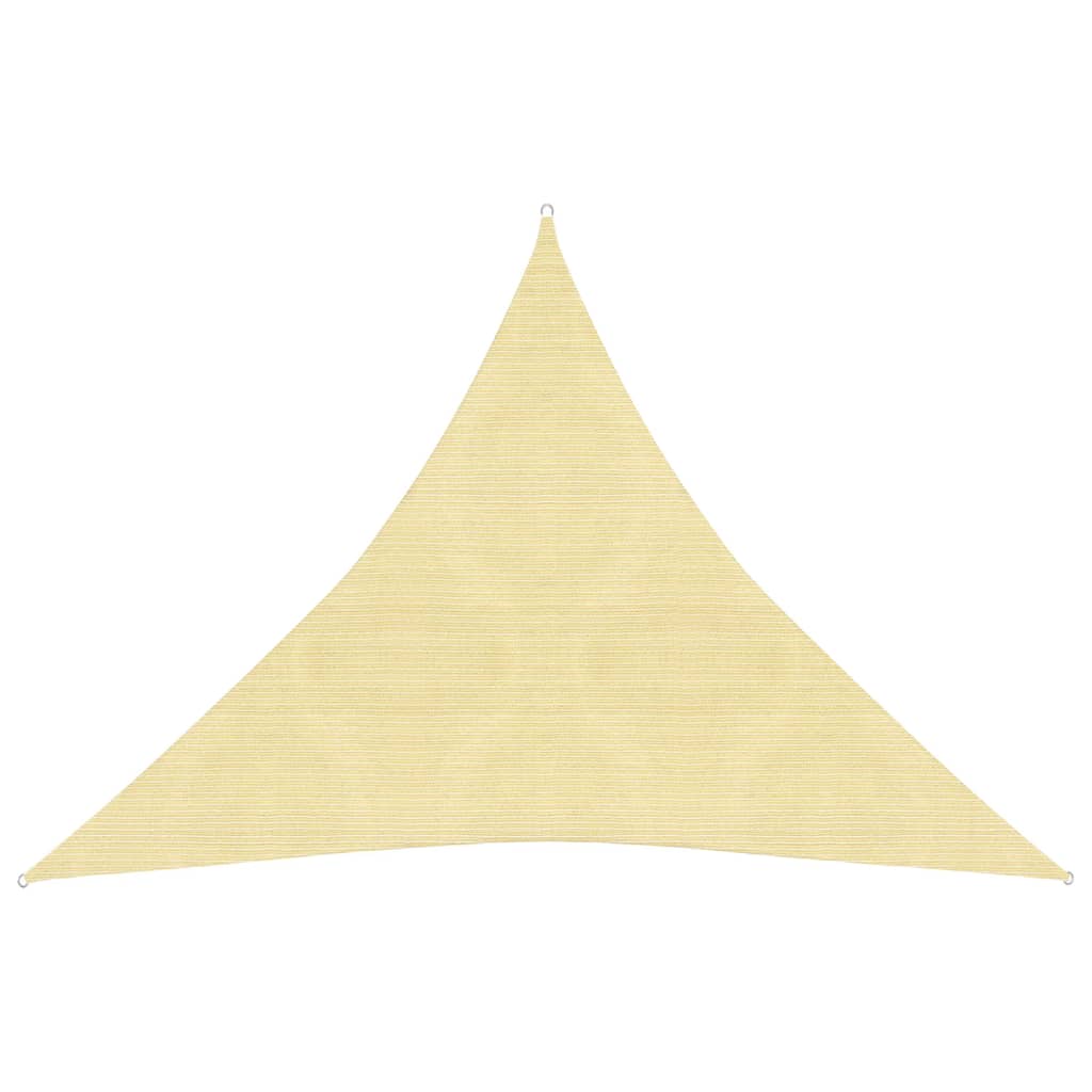 Sunshade Sail 160 g/m² Beige 4x4x4 m HDPE