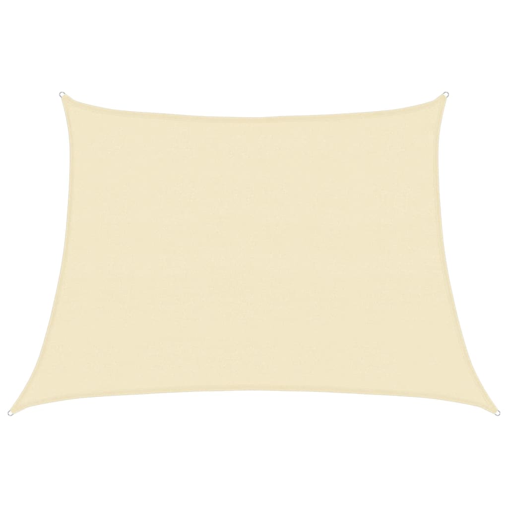 Sunshade Sail 160 g/m² Cream 4/5x3 m HDPE