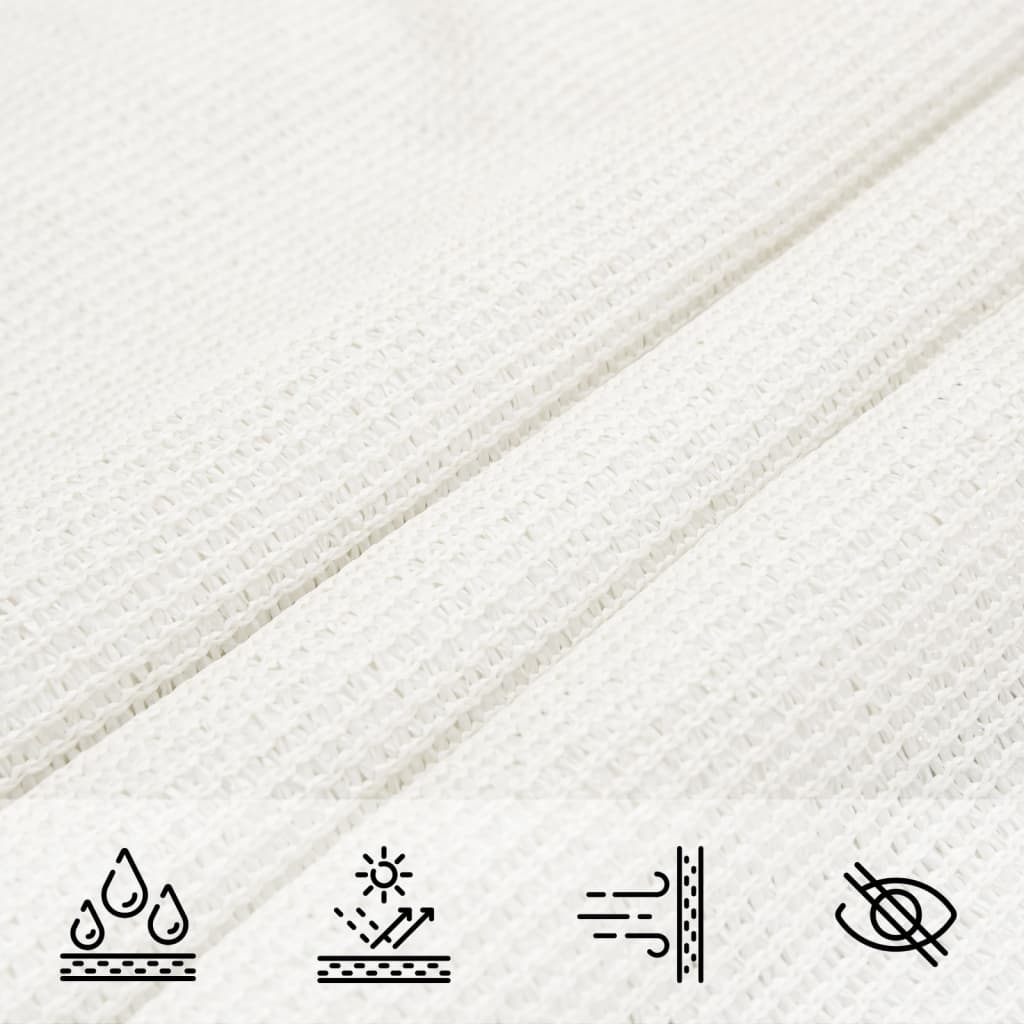 Sunshade Sail 160 g/m² White 3.5x4.5 m HDPE