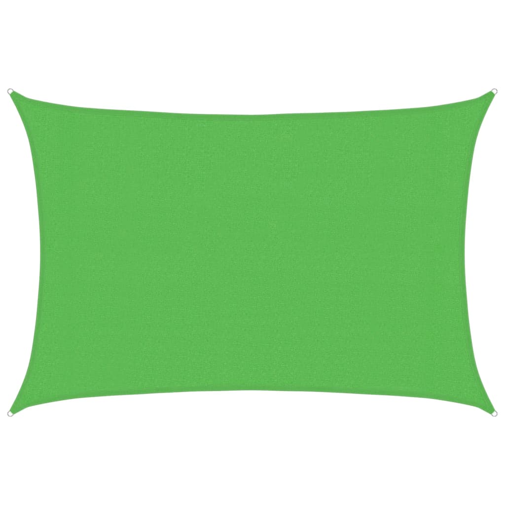 Sunshade Sail 160 g/m² Light Green 3x5 m HDPE