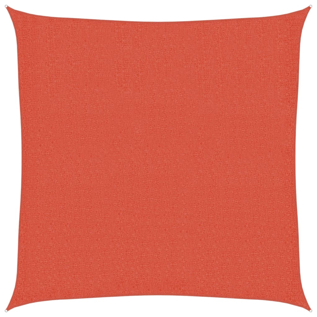 Sunshade Sail 160 g/m² Square Terracotta 2.5x2.5 m HDPE