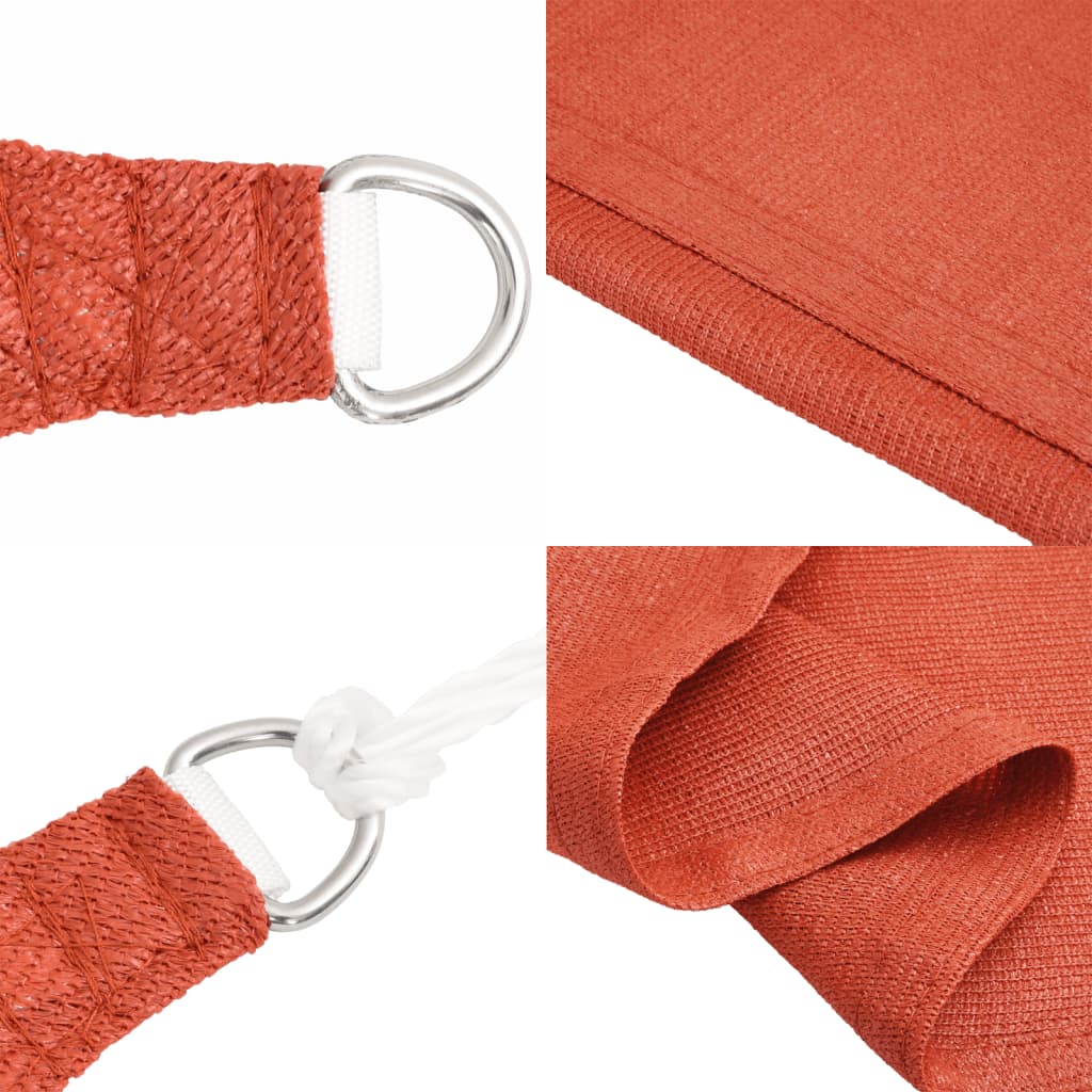 Sunshade Sail 160 g/m² Terracotta 3x5 m HDPE
