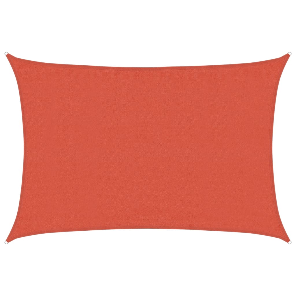 Sunshade Sail 160 g/m² Rectangular Terracotta 3.5x5 m HDPE