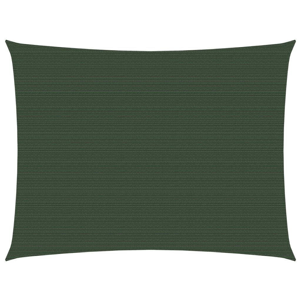 Sunshade Sail 160 g/m² Dark Green 2.5x3 m HDPE