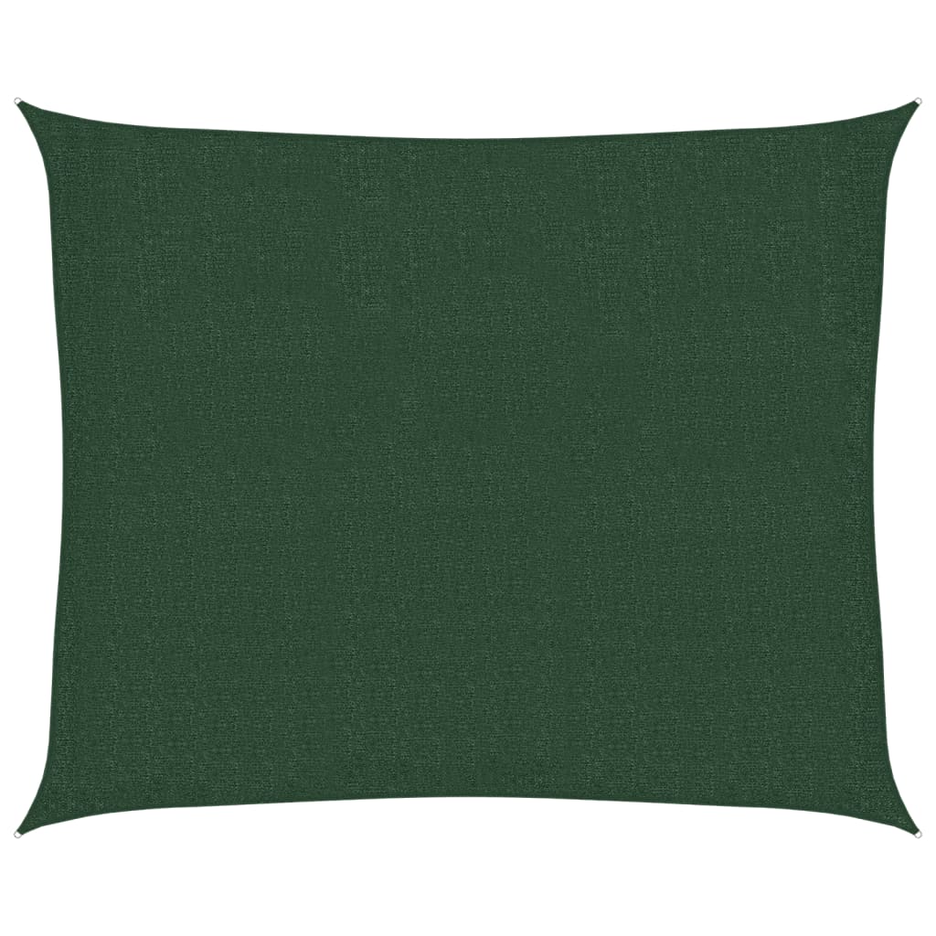 Sunshade Sail 160 g/m² Dark Green 2.5x3 m HDPE