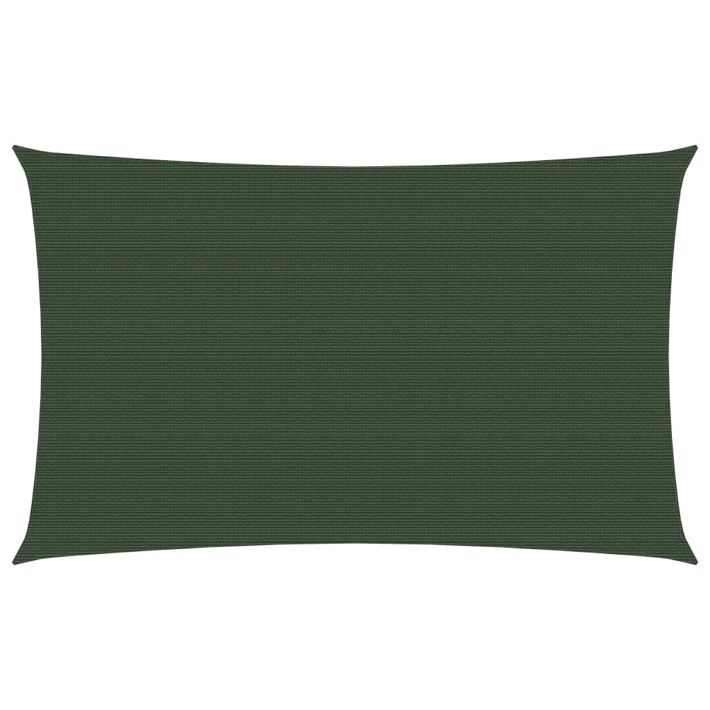 Sunshade Sail 160 g/m² Dark Green 3x5 m HDPE