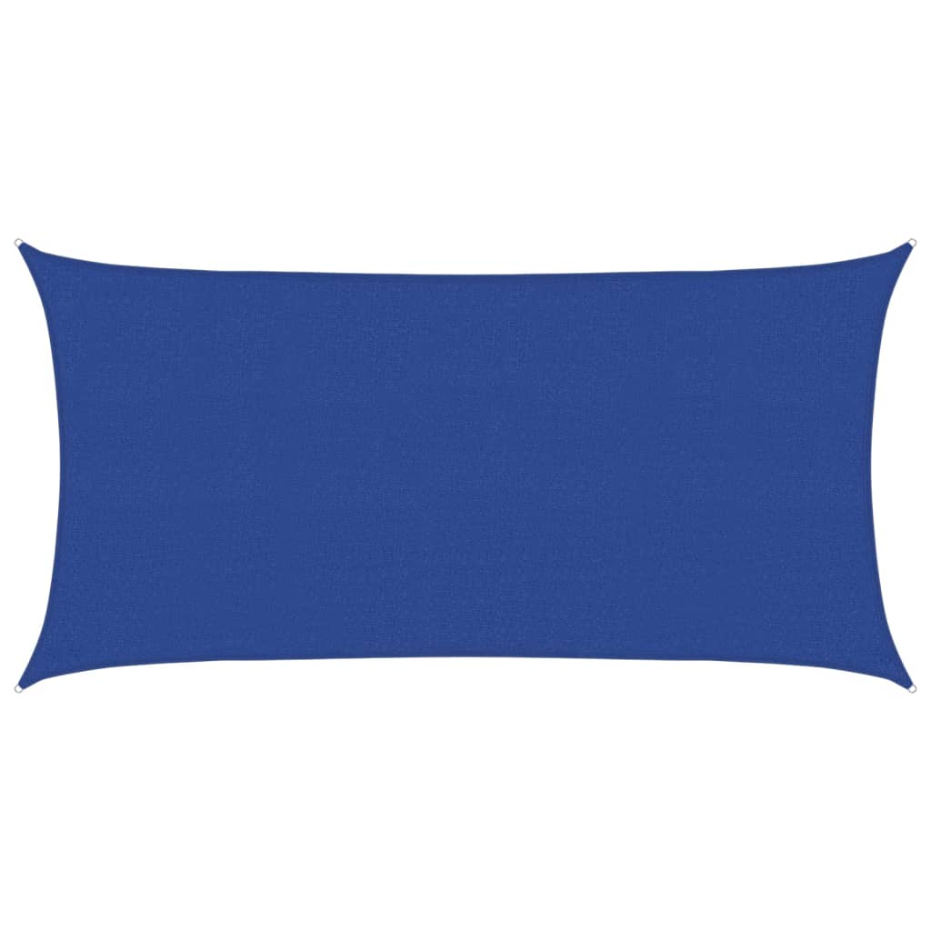 Sunshade Sail 160 g/m² Rectangular Blue 2.5x5 m HDPE