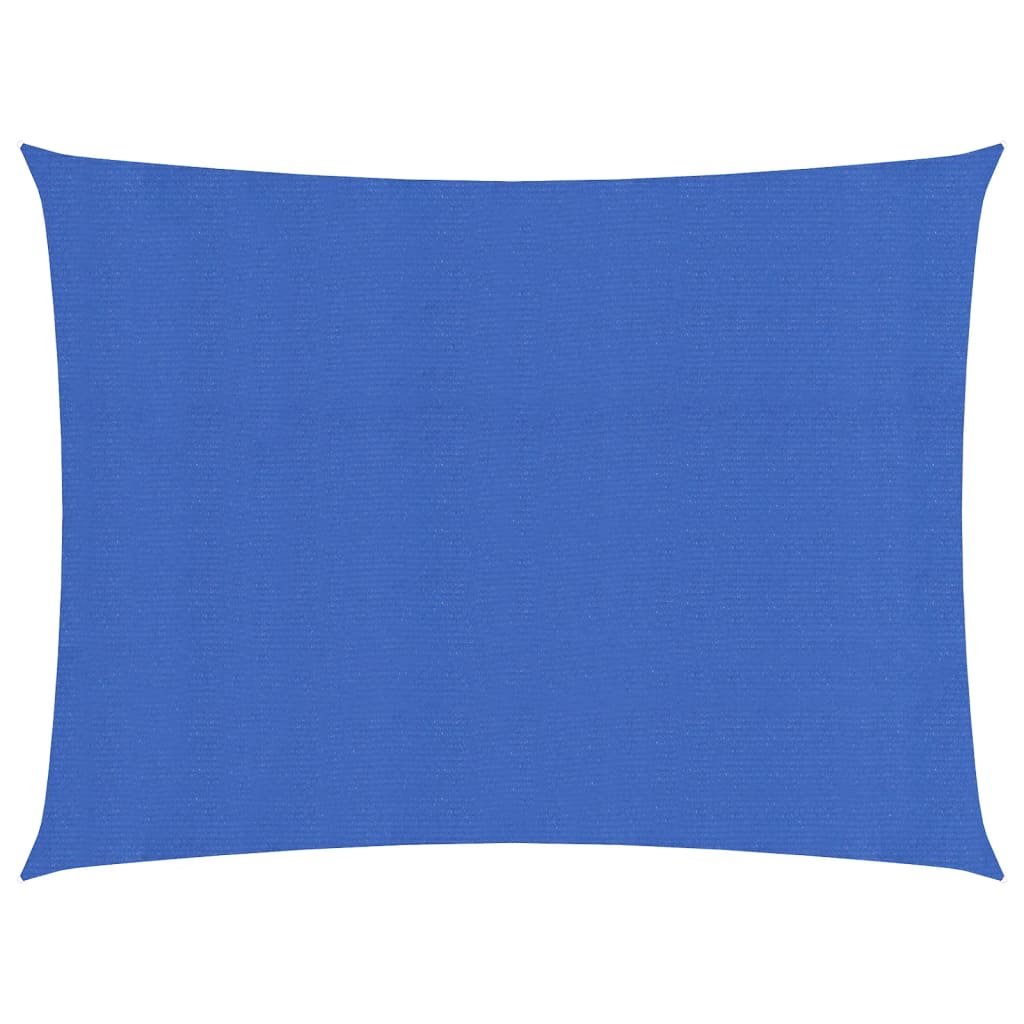 Sunshade Sail 160 g/m² Rectangular Blue 3.5x4.5 m HDPE