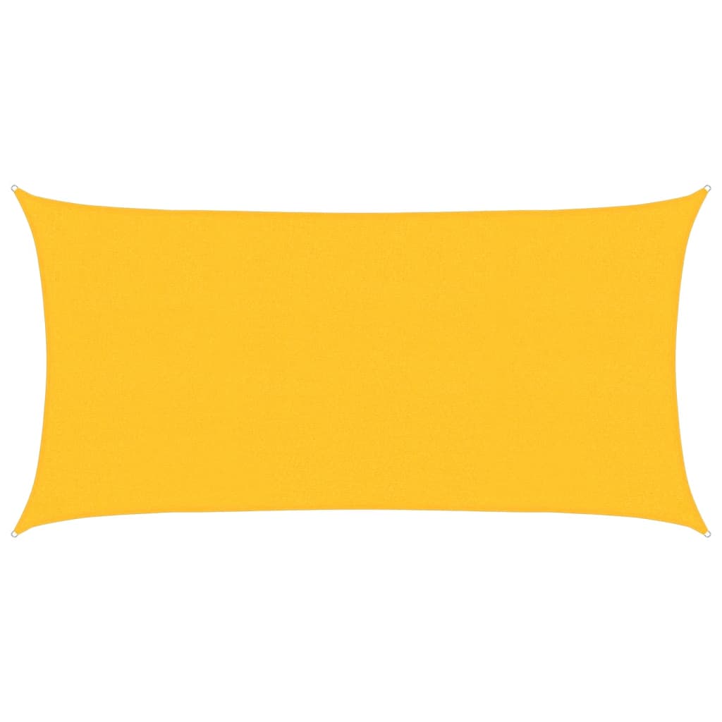 Sunshade Sail 160 g/m² Yellow 2.5x4.5 m HDPE