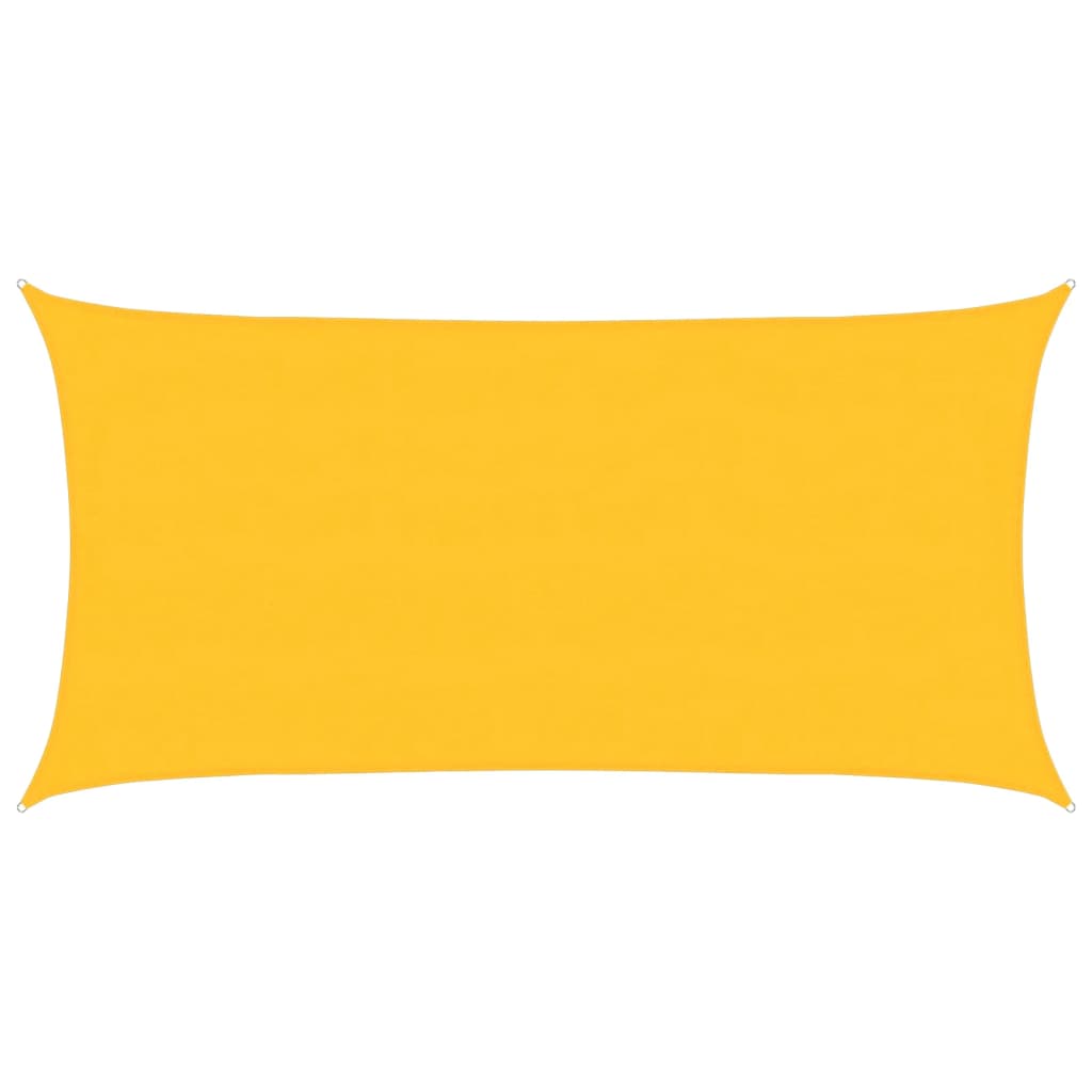 Sunshade Sail 160 g/m² Rectangular Yellow 4x7 m HDPE