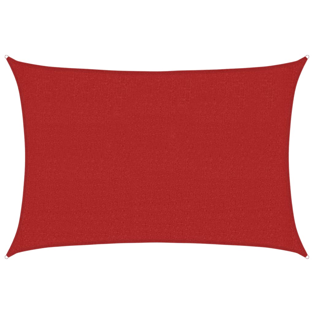 Sunshade Sail 160 g/m² Red 2.5x4 m HDPE