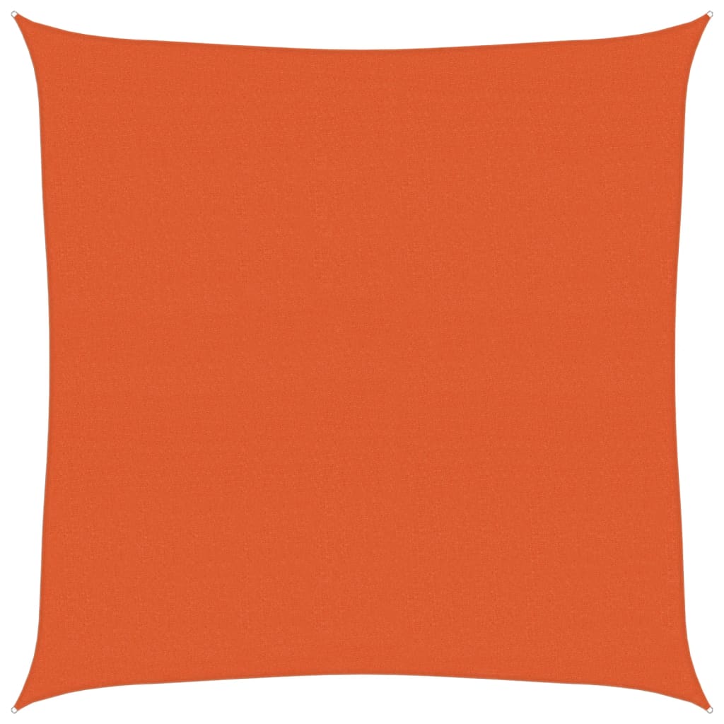 Sunshade Sail 160 g/m² Square Orange 4x4 m HDPE