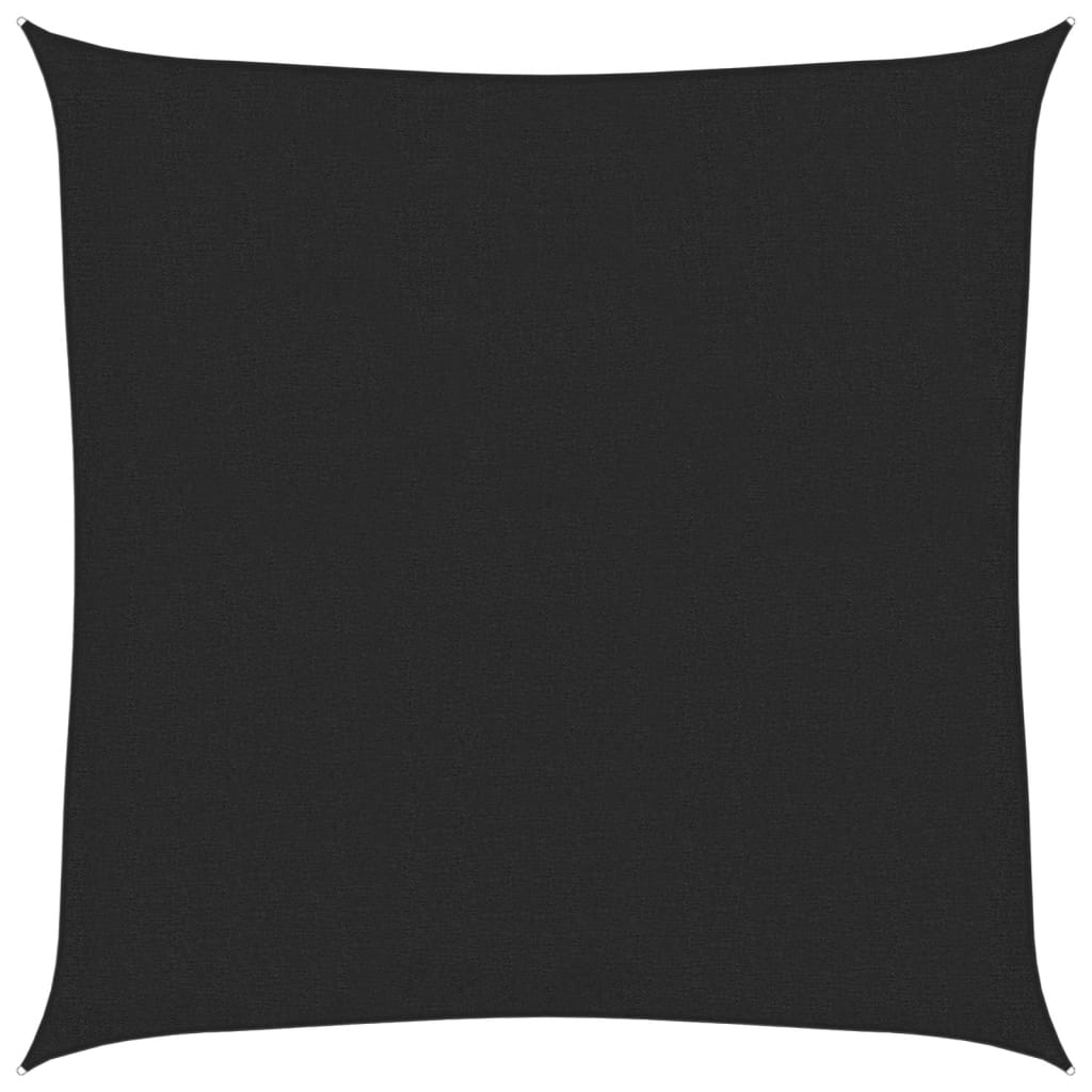 Sunshade Sail 160 g/m² Black 2x2 m HDPE