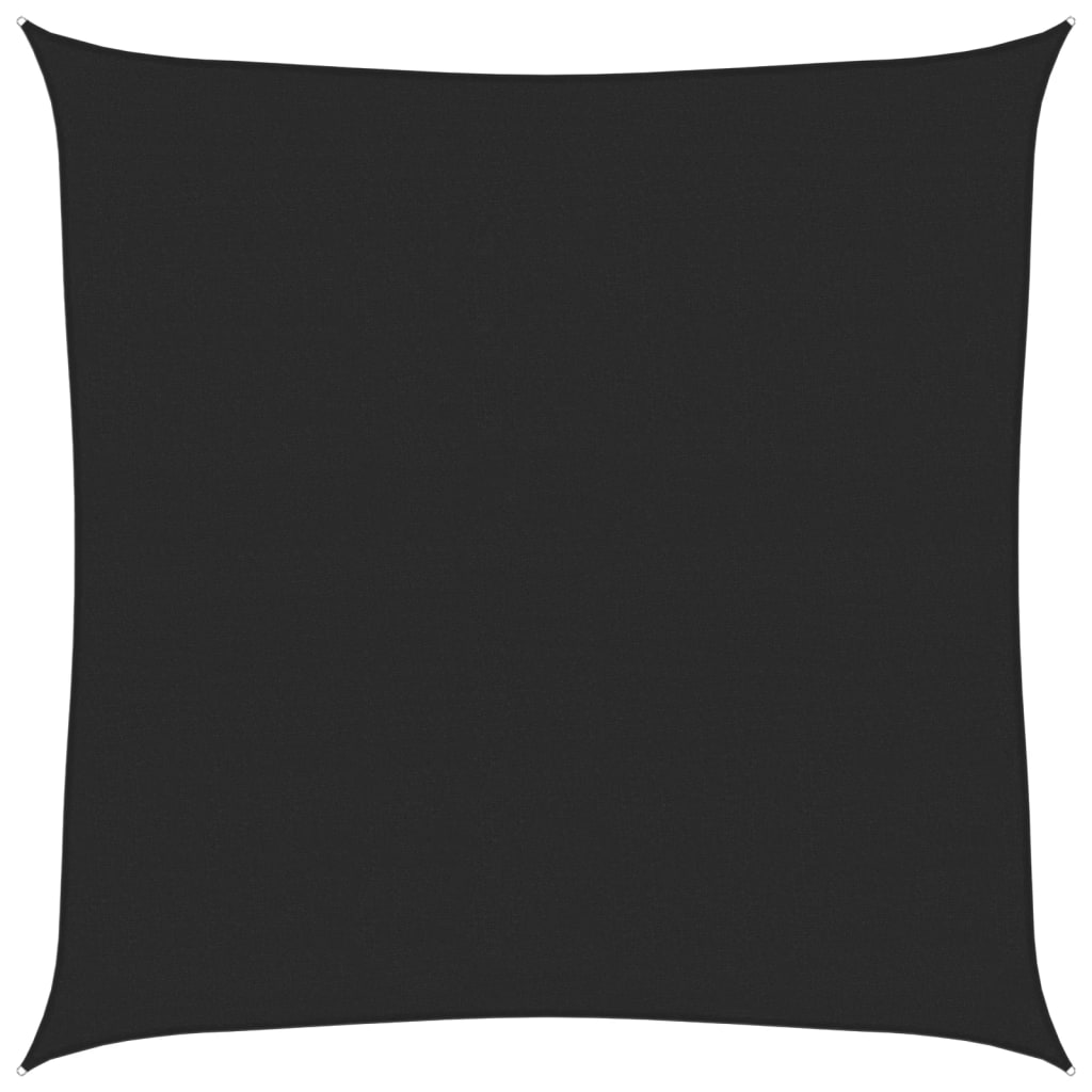 Sunshade Sail 160 g/m² Black 4x4 m HDPE
