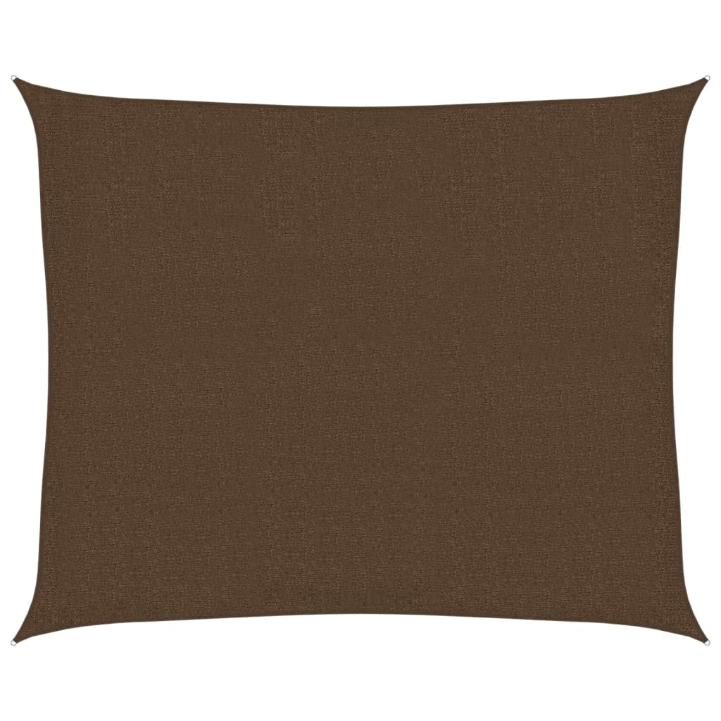 Sunshade Sail 160 g/m² Brown 2.5x3 m HDPE