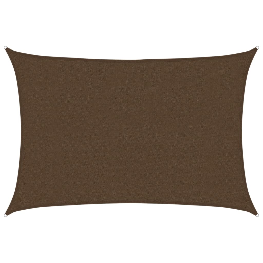 Sunshade Sail 160 g/m² Brown 2.5x3.5 m HDPE