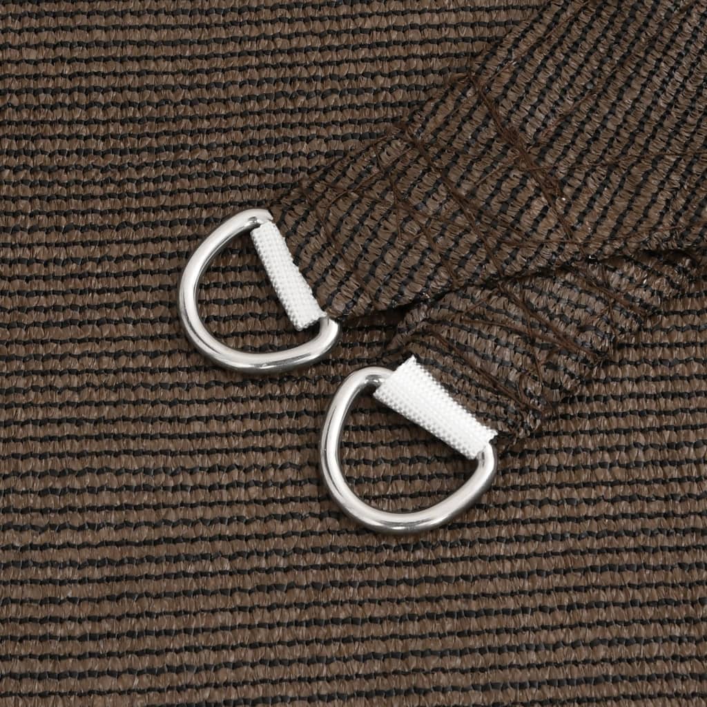 Sunshade Sail 160 g/m² Brown 3x6 m HDPE