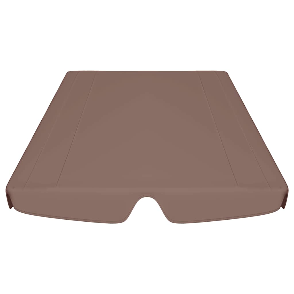 Replacement Canopy for Garden Swing Brown 188/168x145/110 cm