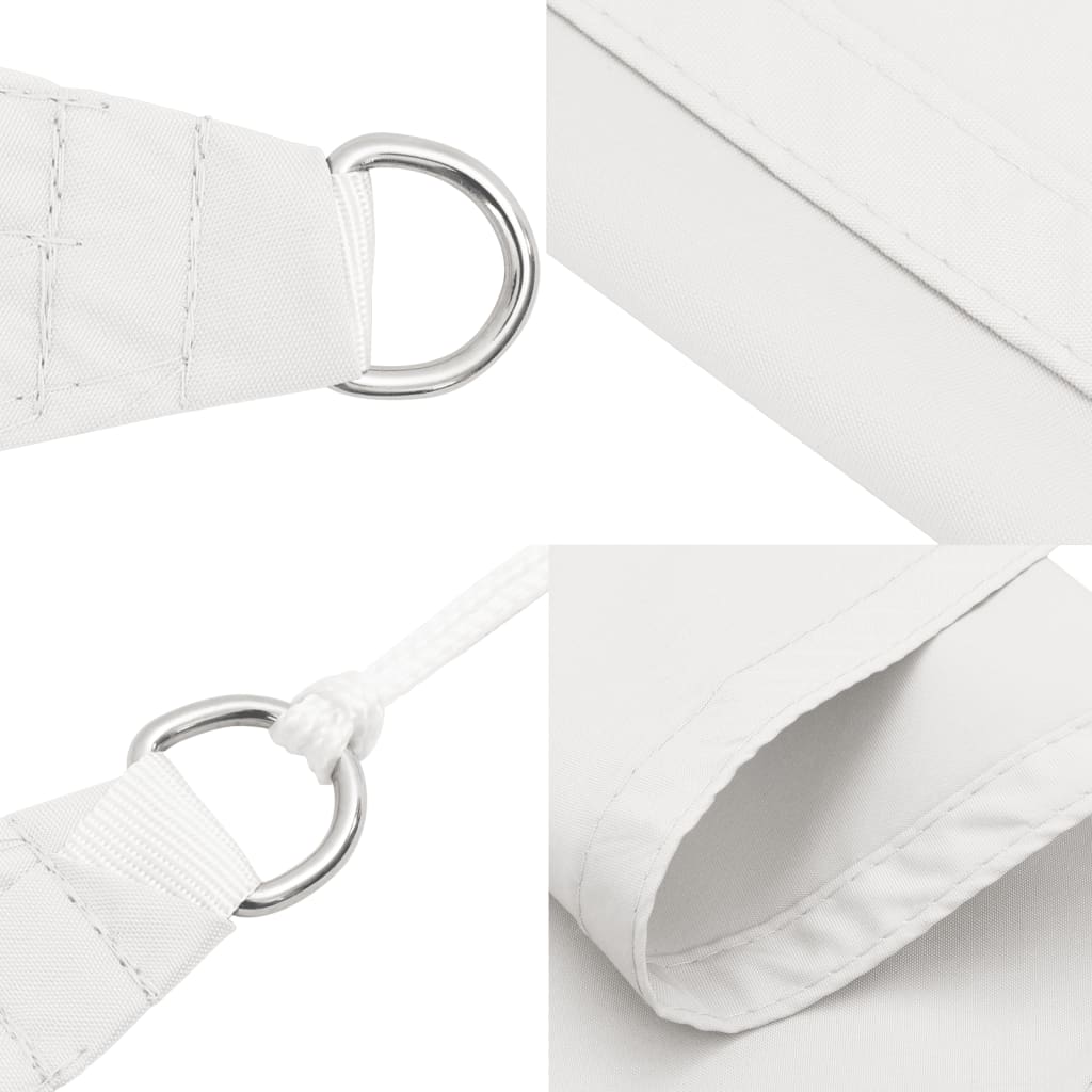 Sunshade Sail Oxford Fabric Triangular 5x5x6 m White