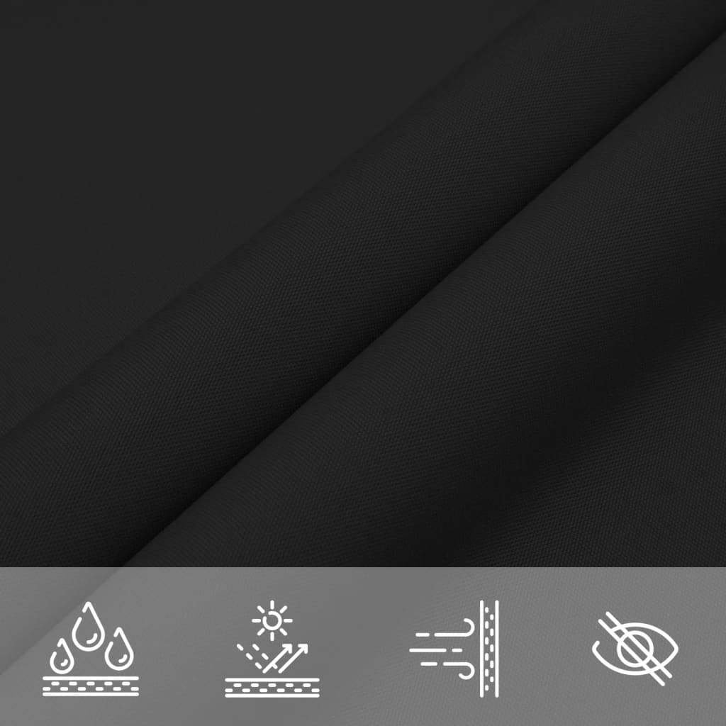 Sunshade Sail Oxford Fabric Triangular 4x5x5 m Black