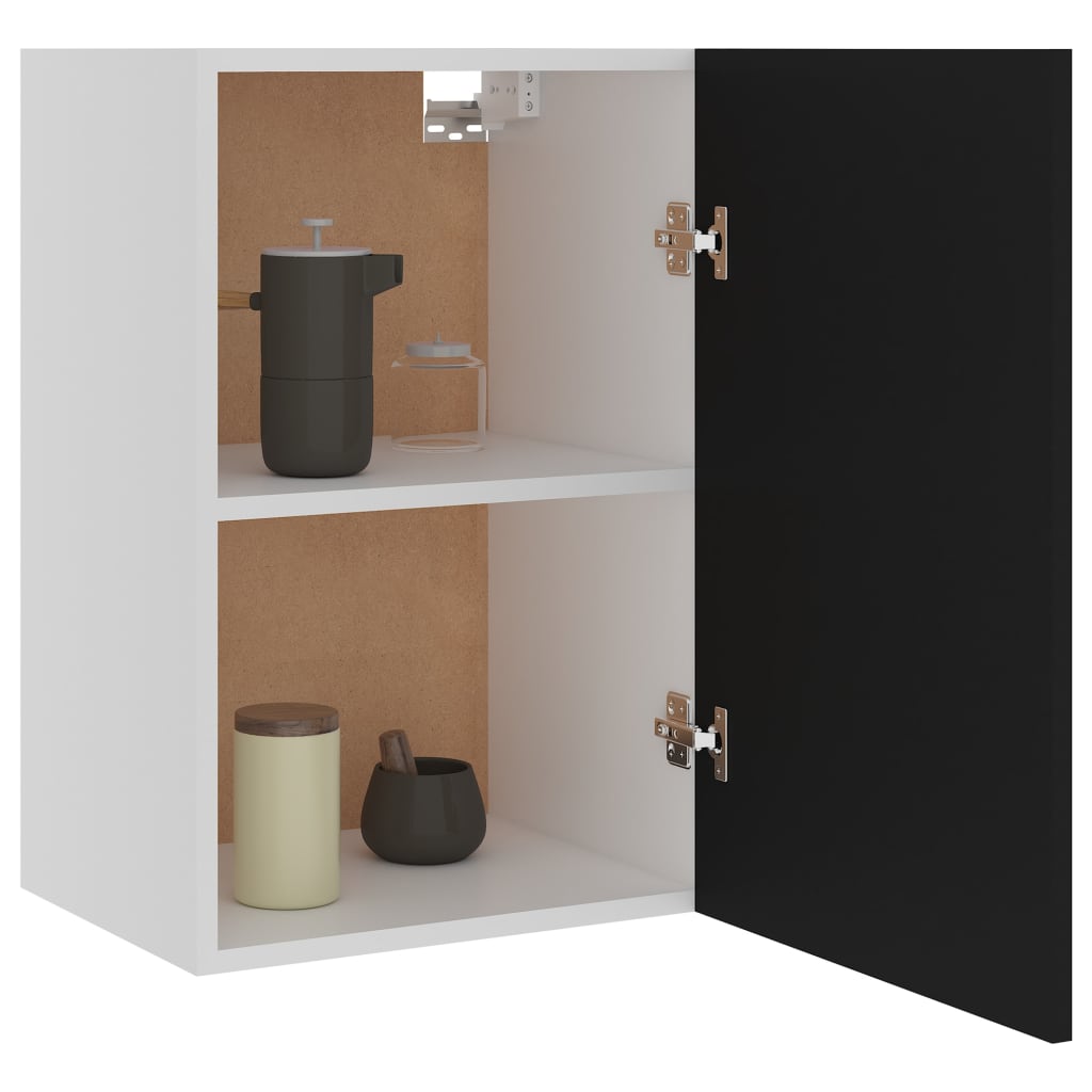 Hanging Cabinet Lyon Black 39.5x31x60 cm Engineered Wood