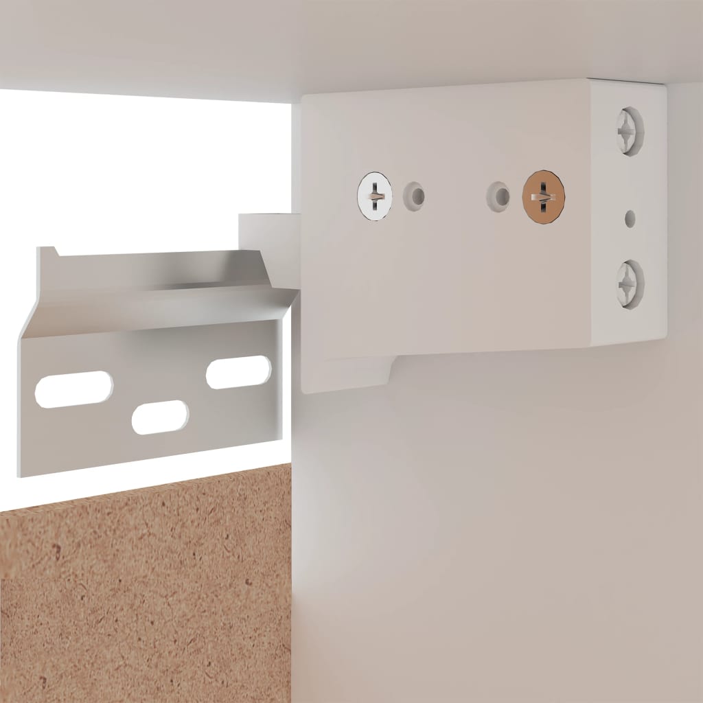 Hanging Cabinet Lyon White 80x31x60 cm Engineered Wood