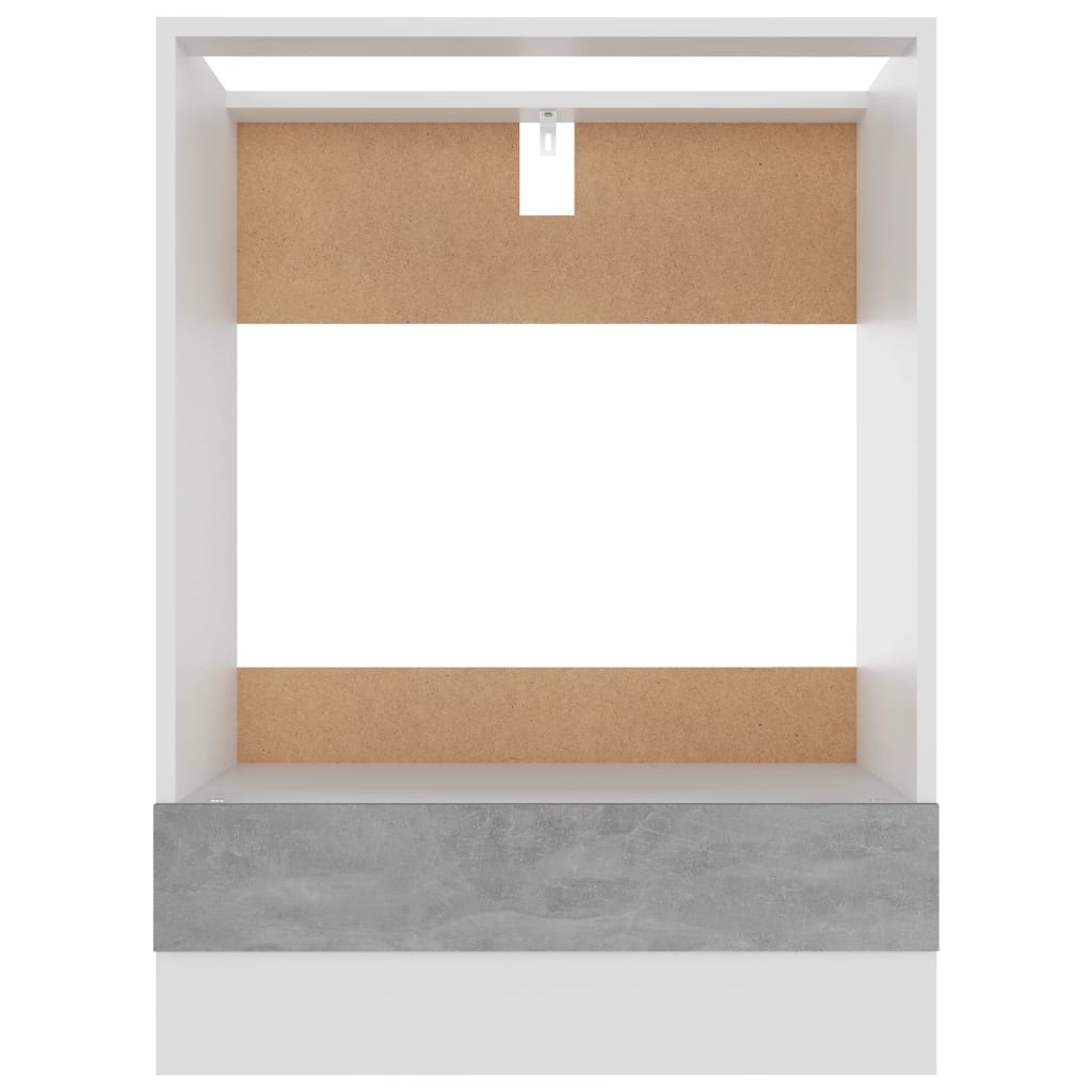 Oven Cabinet Lyon Concrete Grey 60x46x81.5 cm Engineered Wood