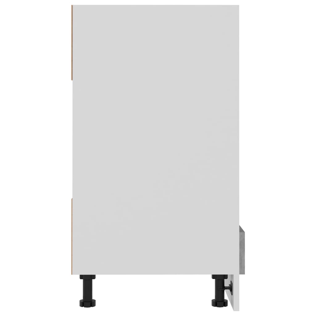 Oven Cabinet Lyon Concrete Grey 60x46x81.5 cm Engineered Wood