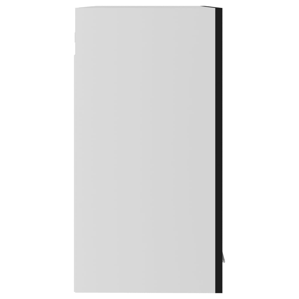 Hanging Glass Cabinet Lyon Black 60x31x60 cm Engineered Wood