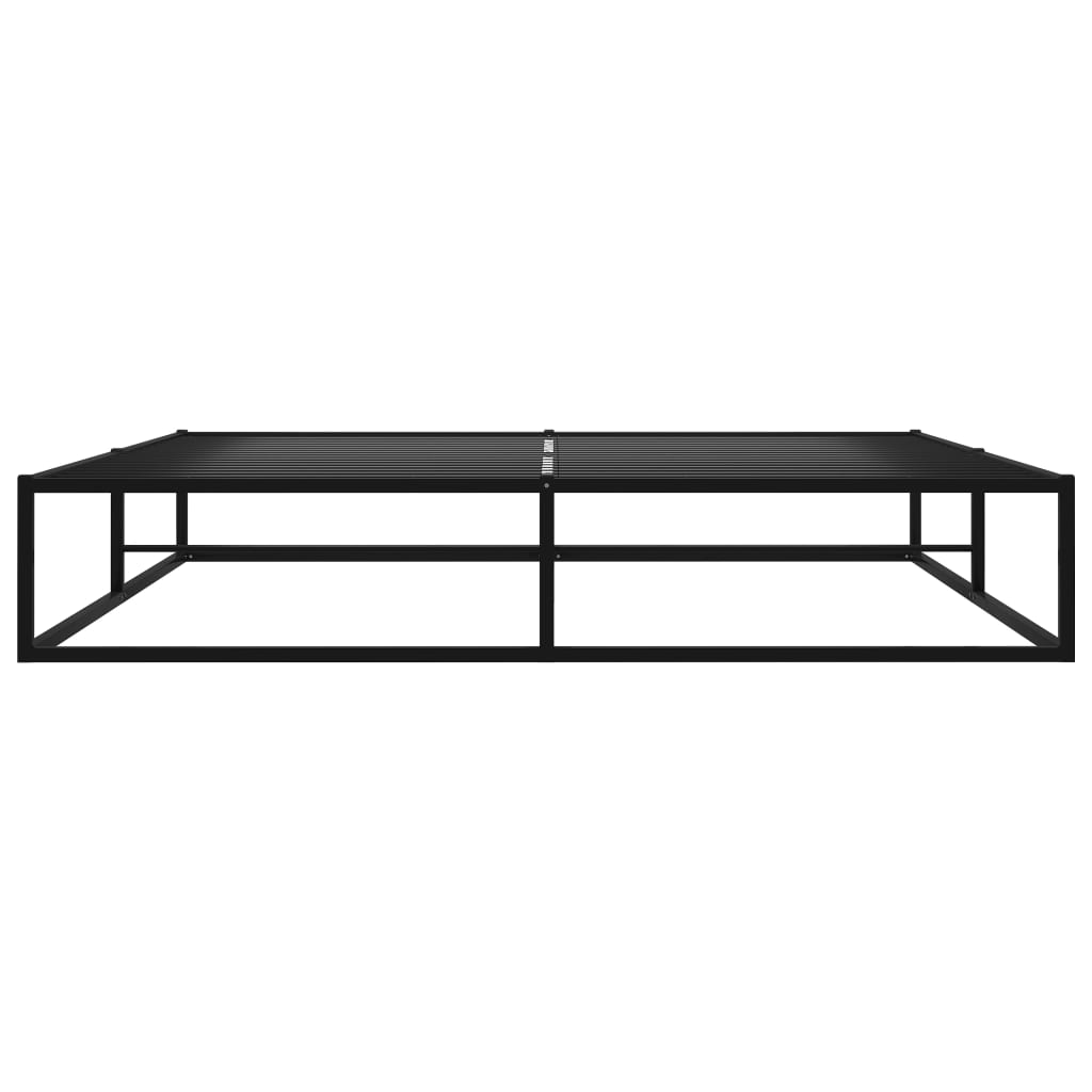 Bed Frame without Mattress Black Metal 200x200 cm