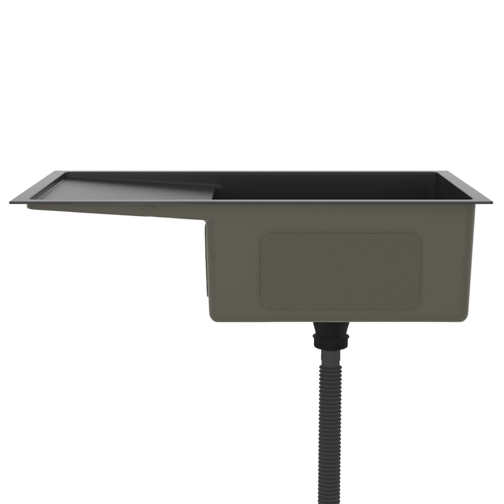 Handmade Kitchen Sink Black Stainless Steel
