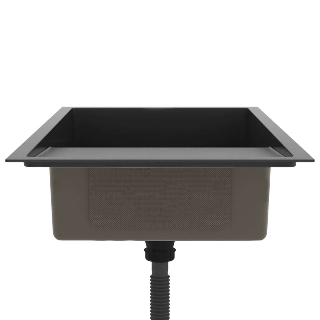 Handmade Kitchen Sink Black Stainless Steel