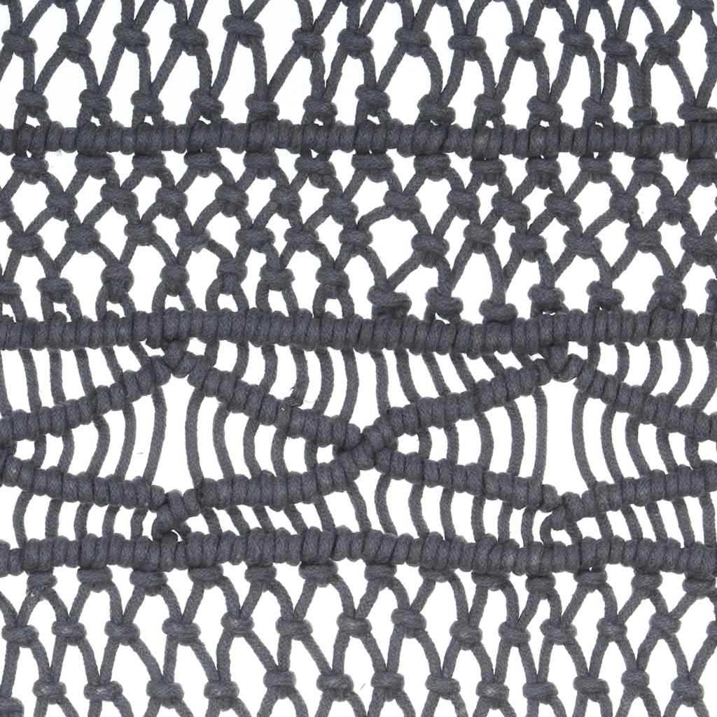 Macrame Curtain Anthracite 140x240 cm Cotton