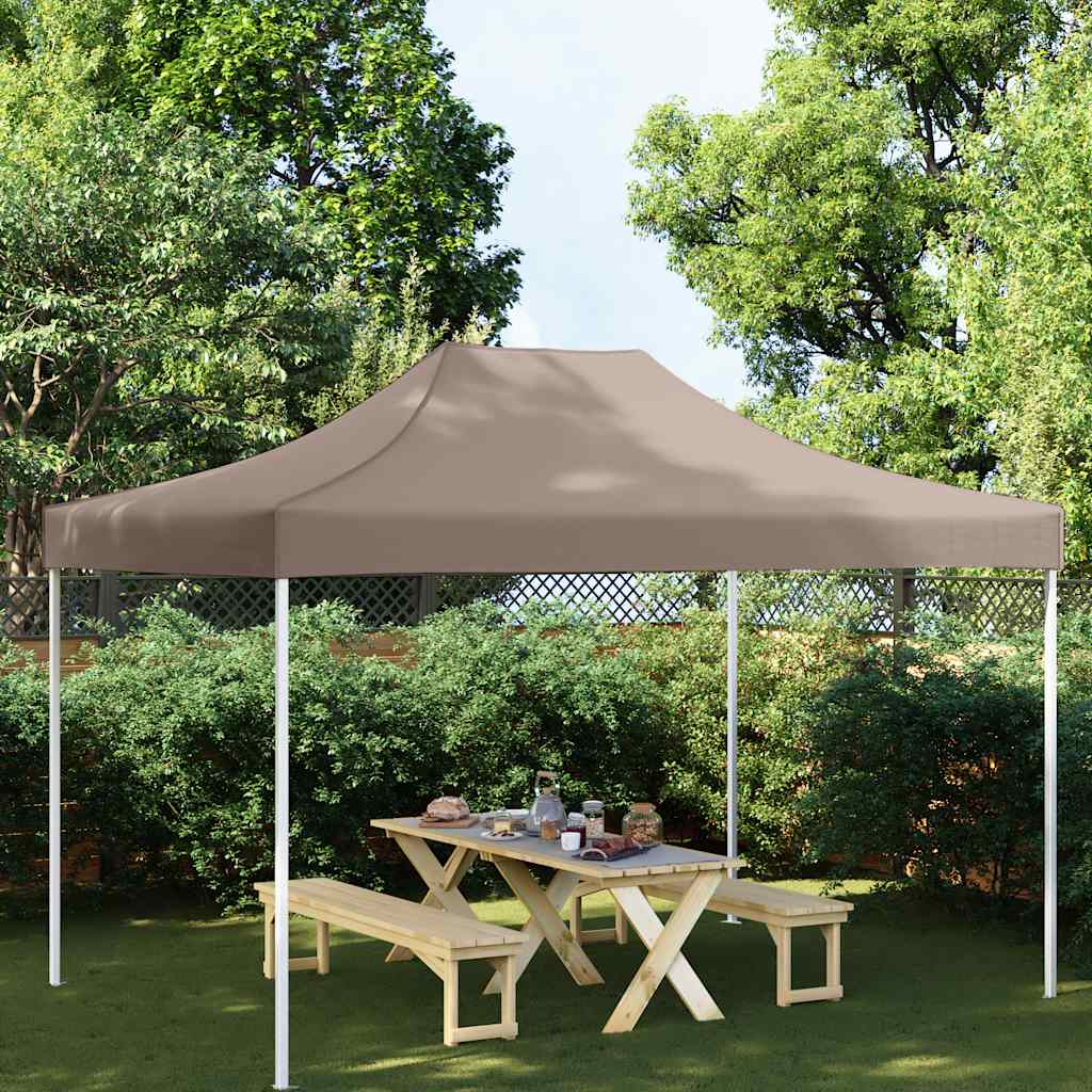 Party Tent Roof 4x3 m Taupe 270 g/m²