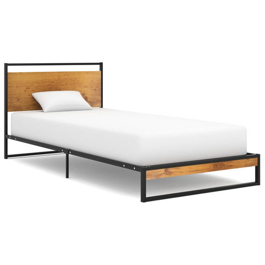 Bed Frame without Mattress Metal 100x200 cm
