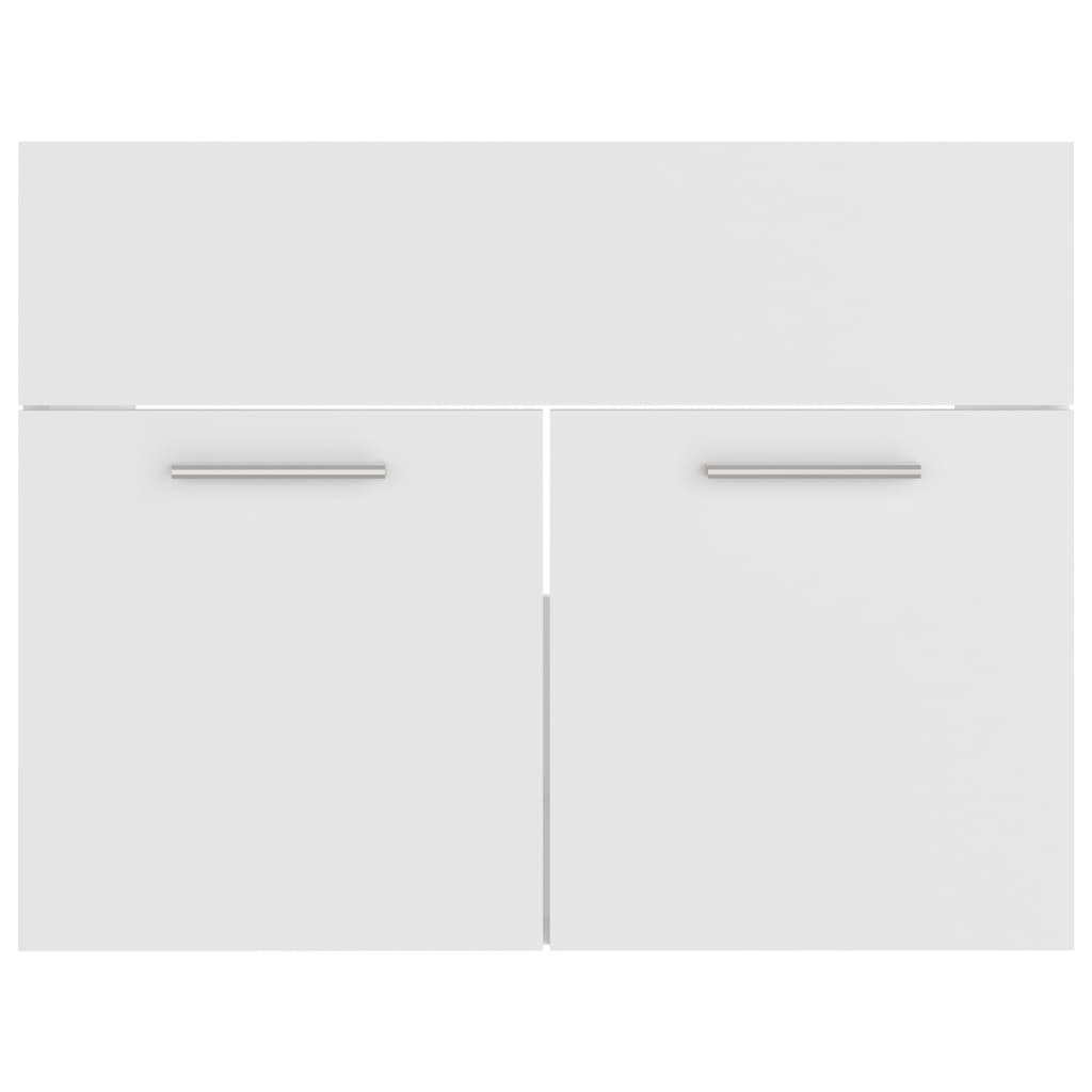 Sink Cabinet White 60x38.5x46 cm Engineered Wood