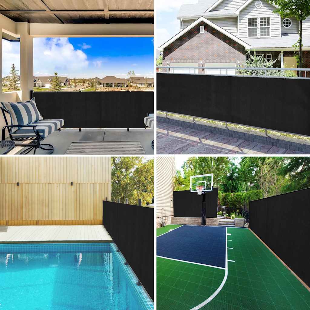 Privacy Net Anthracite 1x10 m HDPE 75 g/m²